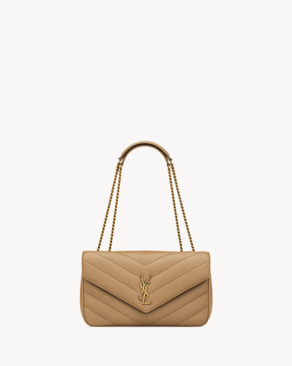Modern Muse Saint Laurent Loulou Medium handbag in matelassé lambskin for fall styling