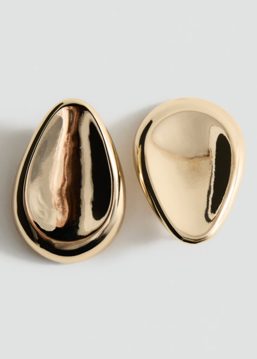 Modern Muse gold drop earrings styled as refined statement jewelry for fall looks