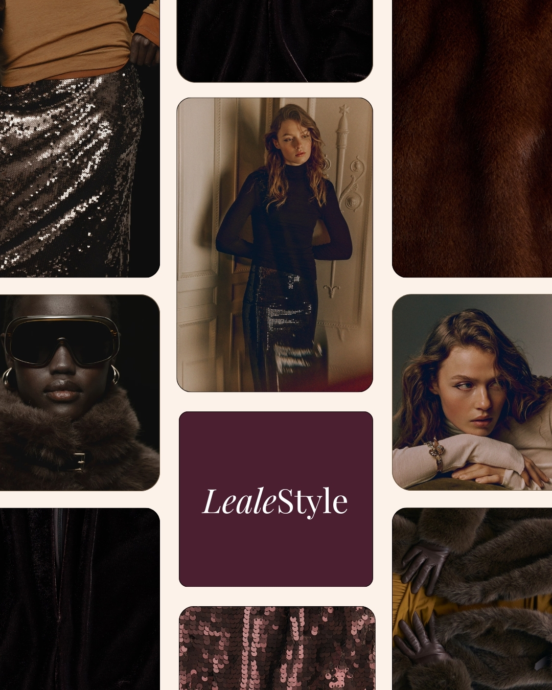 Winter Elegance with Sequins: Refined Styling Through Texture and Contrast