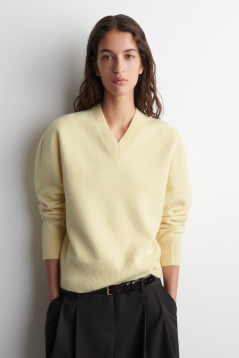 neutral knitwear layering piece refined reset edit