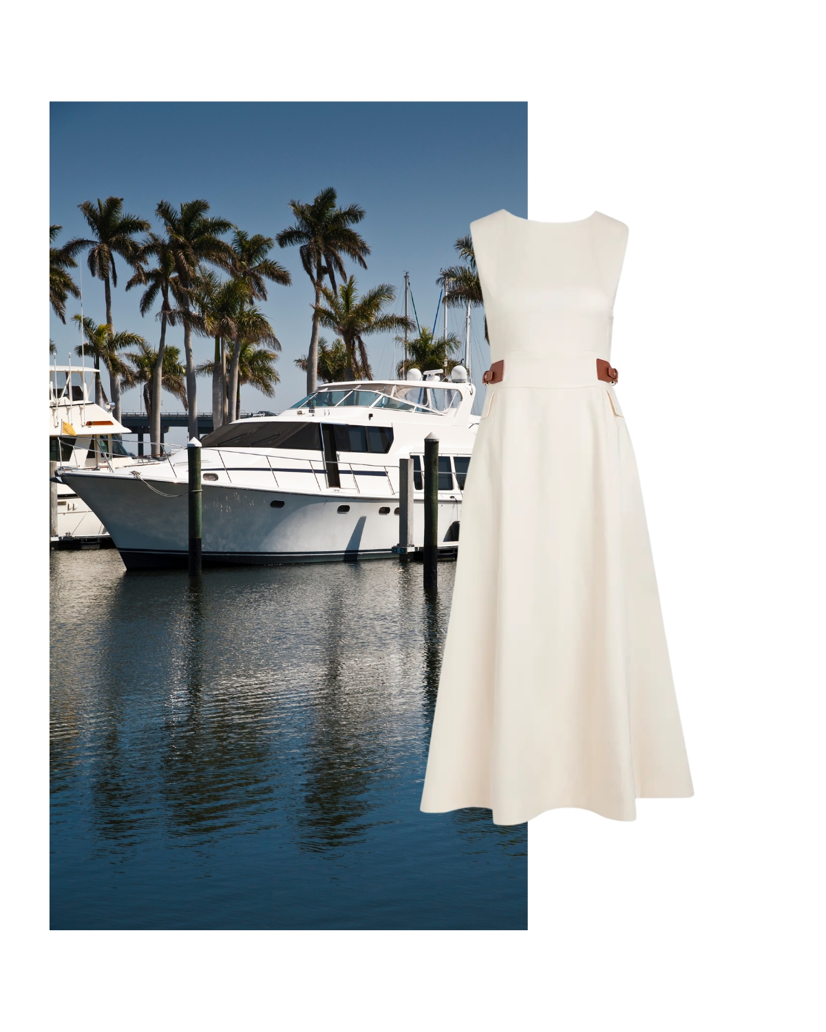 Elegant ivory dress for warm weather outfits and effortless summer style